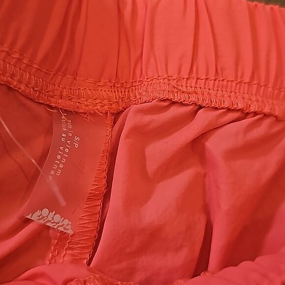 Free people movement size S neon coral pants NWT - Picture 5 of 12